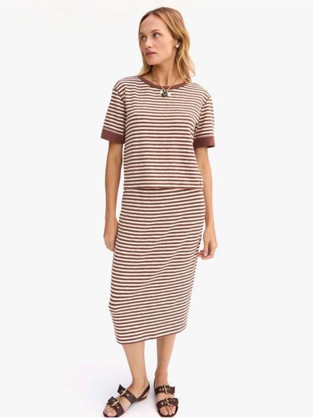 Clare V. le bateau top and le tube skirt